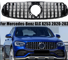 GTR Black Chrome Show Grill Compatible With Mercedes Benz GLC X253 (2020-2022) Tag 57
