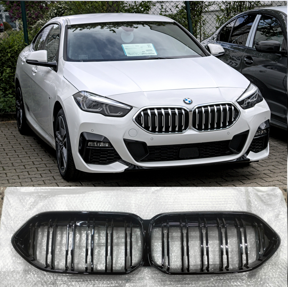 Kidney Grill Glossy Black Set 51135A39376.Compatible With BMW 2 Series F44(2020-2024) Tag 112