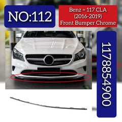 Front Bumper Chrome 1178854900 Compatible With MERCEDES-BENZ CLA Coupe (C117) 2017-2019 Tag No.112