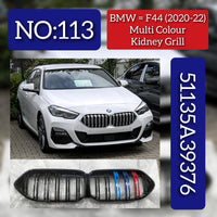 Kidney Grill Multi Colour Set 51135A39376 Compatible With BMW 2 Series F44(2020-2024) Tag 113