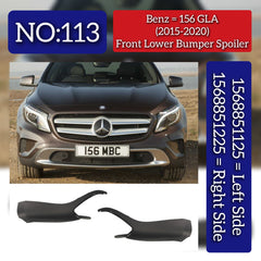 Front Bumper Grill Left 1568851125 Right 1568851225 A1568851125 Compatible With Mercedes-Benz GLA Class W156 (2015-2020) Tag No.113