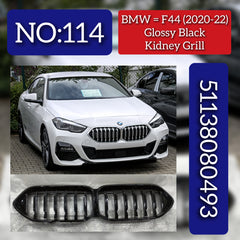 Glossy Black Show Grill 51138080493 Compatible With BMW 2 Series (F44) (2020-2022) Tag No.114