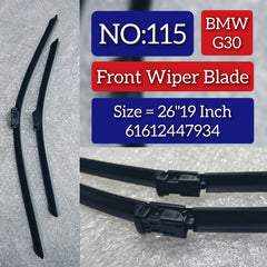 Front Wiper Blade Set (26'19 Inch) 61612447934 61612447932 Compatible with BMW 5 Series G30 Tag No.115