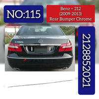 Rear Bumper Chrome 2128852021 Compatible With MERCEDES-BENZ E-CLASS W212 T-1 2012 Tag No.115