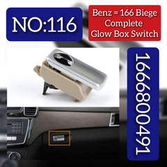 Beige Chrome Glow Box Switch For Mercedes-Benz W166 T-1 1666800191 A1666800191 Tag-SW-79