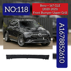 Front Bumper Upper Grill 1678852610 Compatible With Mercedes-Benz GLE W167 (2020-2025) Tag No.118