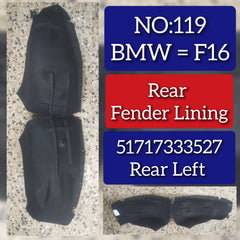 Rear Left Fender Liner 51717333527 Compatible With BMW X4 F16