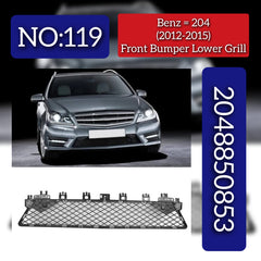 Front Bumper Lower Grill 2048850853 A2048850853 Compatible With Mercedes-Benz C-CLASS W204 (2012-2015) Tag No.119