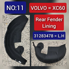 Rear Left Fender Liner 31283478 Compatible With VOLVO XC60 Tag-FEV-11