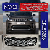 Glossy Black + Silver Show Grill LR183286 Compatible With LAND ROVER DISCOVERY SPORT (L550) (2020-2024) Tag No.11