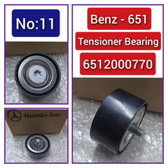 Belt Idler Pulley 6512000770 6512000670 6512001870 Compatible with MERCEDES-BENZ Tag no : 11