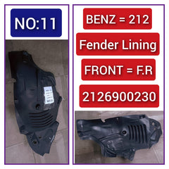 Front Right Fender Liner 2126900230 A2126900230 Compatible With MERCEDES-BENZ E-CLASS W212 Tag-FEM-11