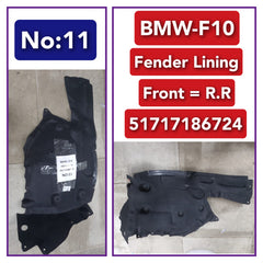 Rear Right Fender Liner 51717186724 Compatible With BMW 5 Series F10 Tag-FE-11