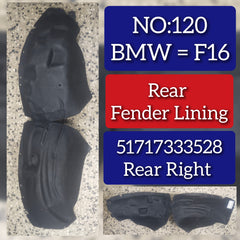 Rear Right Fender Liner 51717333528 Compatible With BMW X4 F16