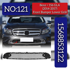 Front Bumper Lower Grill 1568853122 A1568853122 Compatible With Mercedes-Benz GLA CLASS W156 (2014-2017) Tag No.121