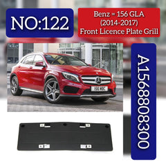 Front Licence Plate Grill 1568808300 Compatible With Mercedes-Benz GLA Class W156 (2014-2017) Tag No.122