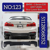 Rear Lower Bumper 51128068352 Compatible With BMW 5 SERIES G30 Tag No.123
