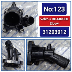 Thermostat housing 31293912 Compatible With VOLVO S60 II (134) Tag No.123