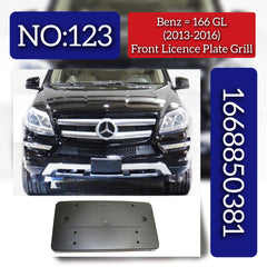 Front Licence Plate Grill 1668850381 Compatible With Mercedes-Benz GL Class W166 (2013-2016) Tag No.123