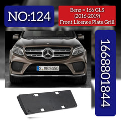 Front Licence Plate Grill 1668801844 Compatible With Mercedes-Benz GLS Class W166 (2016-2019) Tag No.124