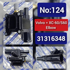 Engine Adapter Thermostat Housing 31316348 Compatible With VOLVO XC60/S60 Tag No.124