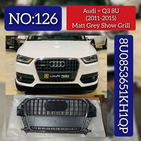 Show Grill 8U0853651KH1QP Compatible With AUDI Q3 8U (2011-2015) Tag No.126