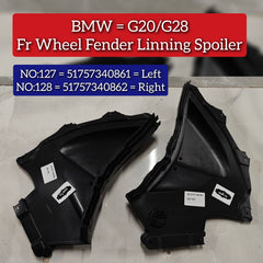 Front Left Wheel Fender Spoiler 51757340861 Compatible With BMW 3 Series G20/G28 Tag No.127