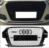 Show Grill Compatible With Audi Q3(2011-15) RSQ3 Black Chrome