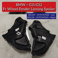 Front Left Wheel Fender Spoiler 51757347023 Compatible With BMW 7 Series G11/G12 Tag No.129