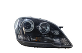 Complete Headlight Assembly (Helogen-Black Shade) Left A1648202159 & Right A1648202259 1648207761 A1648207761 Compatible With Mercedes Benz ML-Class (W164) (2009-2011) Tag No.129