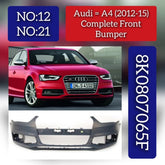 Front Bumper 8K0807065F Compatible With AUDI A4 B8 (8K2) | A4 / S4 (2012-2015) No:- 12 No:-21