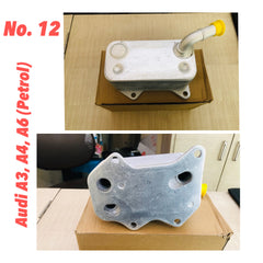 Oil Cooler 06D117021 06D117021C 06F115397E 06F115397F 06F115397J 06F115397K 06F115397H Only cooler For Audi A3 A4 A6 Tag-O-12