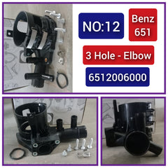 Coolant Inlet Connection 6512006000 6512001656 6512003900 A6512000456 A6512001056 For MERCEDES-BENZ M-CLASS W166 Tag-E-12