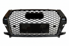 RSQ3 Full Black Honeycomb Show Grill Compatible With Audi Q3(2016-2018) Tag No.132