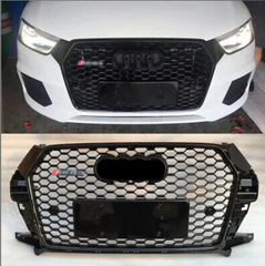 Show Grill Compatible With Audi Q3(2016-18) RSQ3 Black Chrome