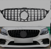 Show Grill Compatible With Mercedes Benz C-Class W205 Black Chrome (2019-2022) Tag 132