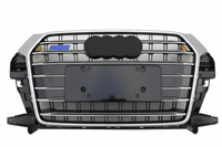 Show Grill Compatible With Audi Q3(2016-2018) AMG Silver Chrome Tag No.133