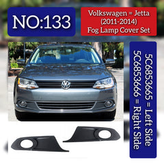 Fog Lamp Cover Left 5C6853665 & Right 5C6853666 Compatible With VW JETTA (2011-2014) No.133