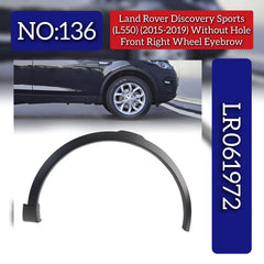 Front Wheel Eyebrow Without Hole Right LR061972 & Left LR061973 Compatible With Land Rover Discovery Sport - L550 (2015-2019) Tag No.135 & 136