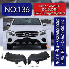 Front Bumper Spoiler Left 2538857900 & Right 2538858000 Compatible With Mercedes-Benz GLC-CLASS W253 (2016-2019) Tag No.136