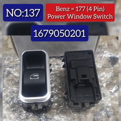 Window Control Switch Button 1679050201 Compatible With MERCEDES BENZ A-CLASS W177 Tag No.137