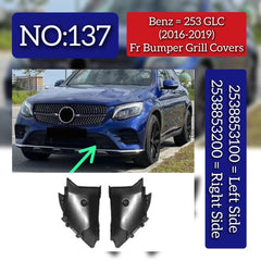 Front Bumper Grill Cover Left 2538853100 & Right 2538853200 Compatible With Mercedes-Benz GLC-CLASS W253 (2016-2019) Tag No.137