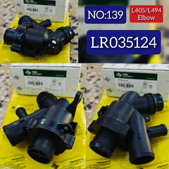 Thermostat Housing LR035124 AJ812976 Compatible With LAND ROVER RANGE ROVER III (L322) & RANGE ROVER IV (L405) & RANGE ROVER SPORT I (L320) & RANGE ROVER SPORT II (L494) & Jaguar XF Tag No.139