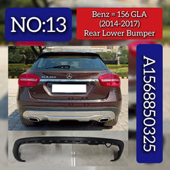Rear Lower Bumper A1568850325 Compatible With Mercedes Benz (156-GLA) (2014-2017) Tag No.13