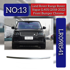 Front Bumper Chrome LR098541 Compatible With Land Rover Range Rover Vogue - L405 (2018-2022) Tag No.13