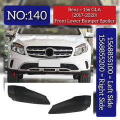 Front Bumper Spoiler Left 1568855100 A1568855100 & Right 1568855200 A1568855200 Compatible With Mercedes-Benz GLA-CLASS W156 (2017-2020) Tag No.140