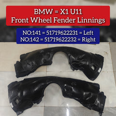 Front Wheel Left Fender Linning 51719622231 Compatible With BMW X1 (U11) Tag No.141
