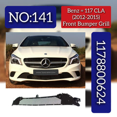 Front Bumper Grill 1178800624 Compatible With Mercedes-Benz CLA-CLASS W117 (2012-2015) Tag No.141