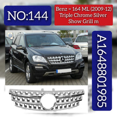 Show Grill Without Logo 1648801985 A1648801985 Compatible With Mercedes Benz ML-Class (W164) (2009-2012) Tag No.144