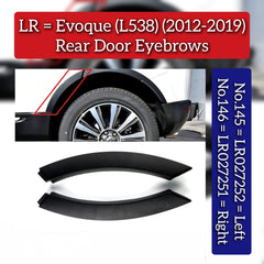 Rear Wheel Eyebrows Right LR027251 & Left LR027252 Compatible With Land Rover Range Rover Evoque - L538 (2012-2019) Tag No. 145 & 146